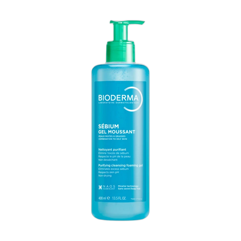 Bioderma Sébium Gel Moussant cleansing gel for combination and oily skin, 200 ml