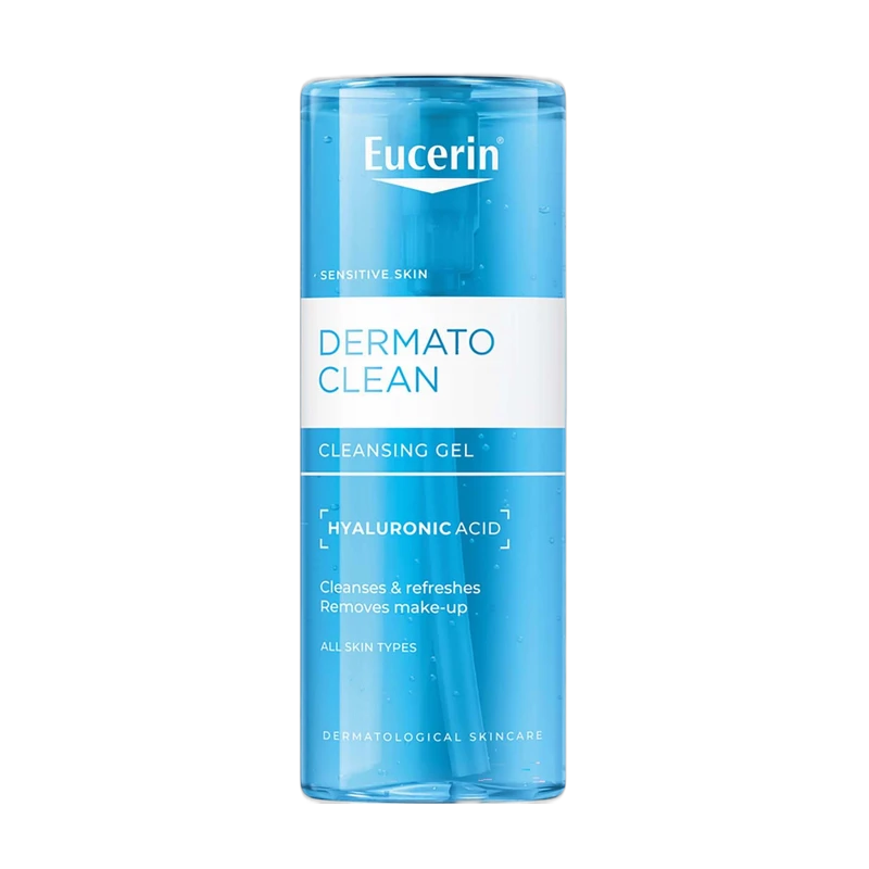 Eucerin DermatoClean почистващ гел за лице с хидратиращ ефект, 200 мл