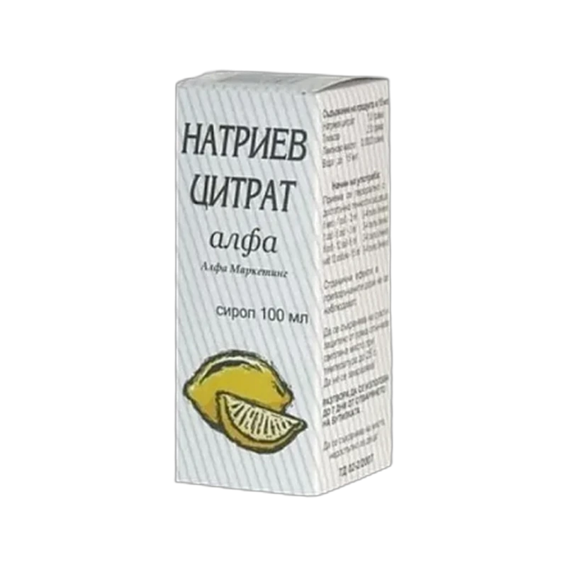 Sodium citrate Alfa, syrup for nausea and vomiting, 100 ml - product photo