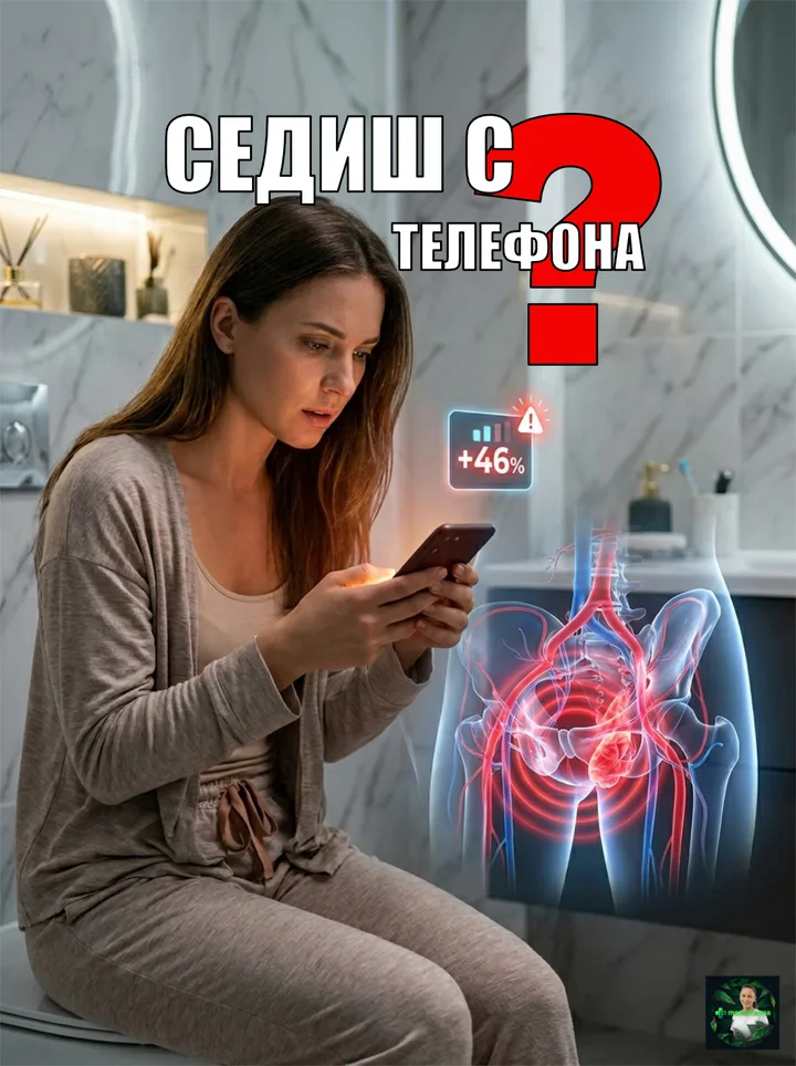 Телефонът в тоалетната: 46% по-висок риск от хемороиди